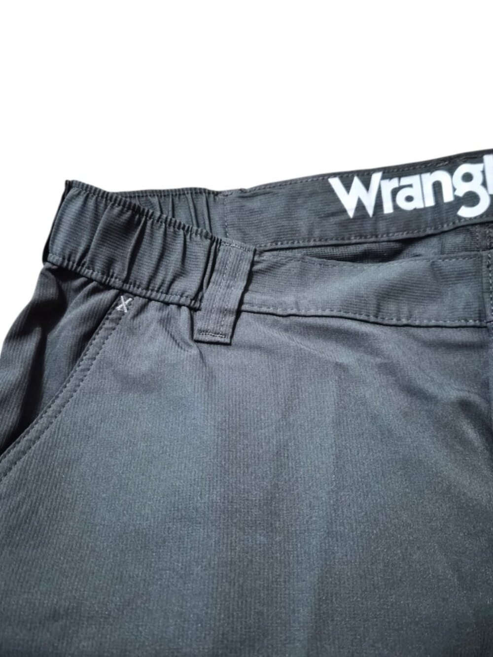 Wrangler Men's Side Elastic Waist Short Size 38 Performance UPF 50 Black - Picture 11 of 14